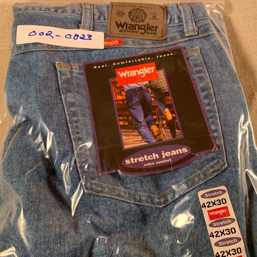 Vintage Made in USA Wrangler Jeans 42x30 Fit. 40x29 Stretch Classic Fit - Picture 10 of 10